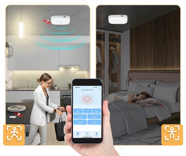 Czujnik ruchu obecności ścienny USB 5V ZIGBEE TUYA