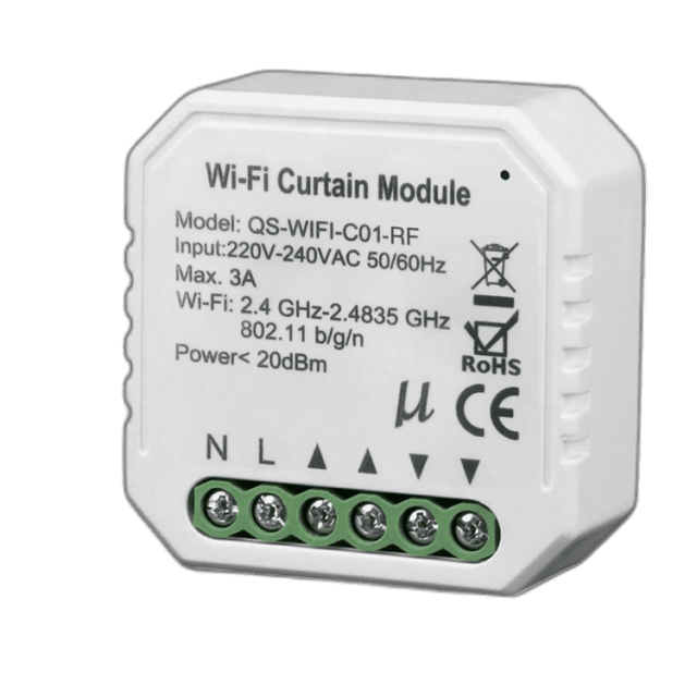 Zestaw 2x Sterownik rolet WIFI TUYA z procentową regulacją