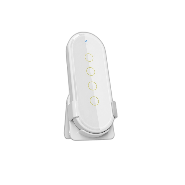 Pilot scen 4 kanałowy Biały szklany Zigbee TUYA