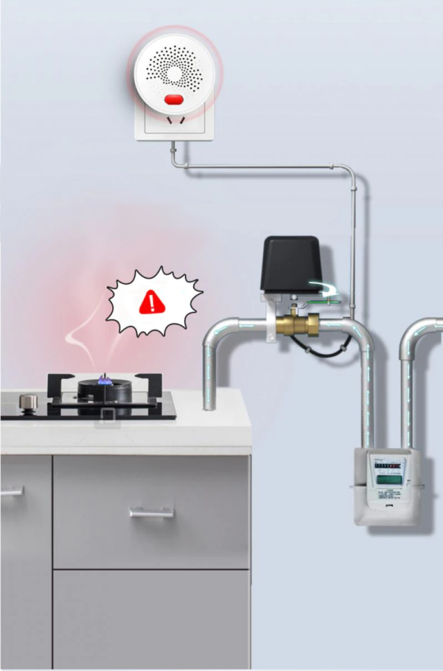 Sterownik Siłownik Zawór Wody/Gazu Smart TUYA WiFi