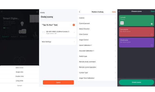 Inteligentny sterownik rolet i żaluzji WiFi TUYA – z funkcją regulacji lameli Kompatybilny z Alexa i Google