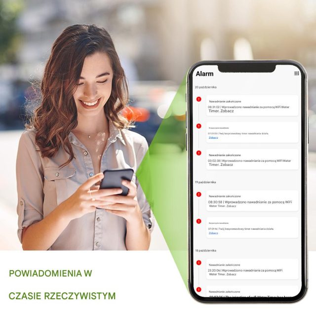 Inteligentny System Nawadniania Kropelkowego Doniczkowego i Ogrodowego Wi-Fi RainPoint