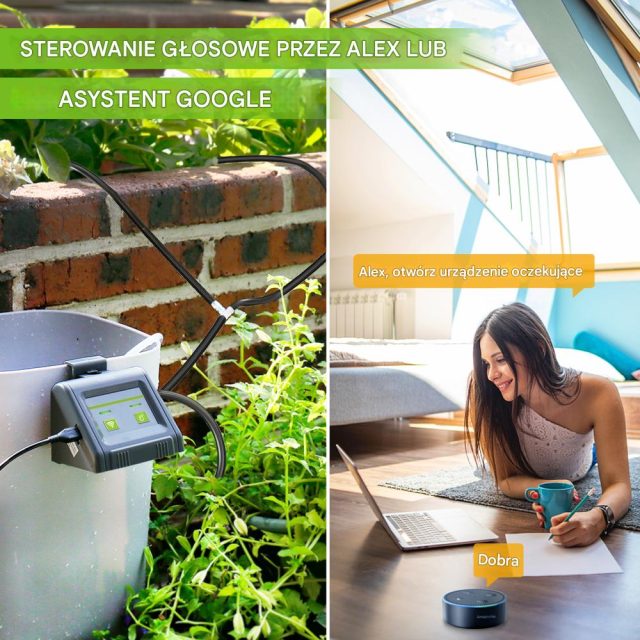 Inteligentny System Nawadniania Kropelkowego Doniczkowego i Ogrodowego Wi-Fi RainPoint
