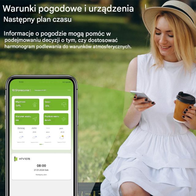 Sterownik Nawadniania 1-strefowy Bluetooth RainPoint