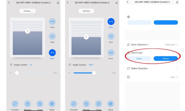 Inteligentny sterownik rolet i żaluzji WiFi TUYA – z funkcją regulacji lameli Kompatybilny z Alexa i Google