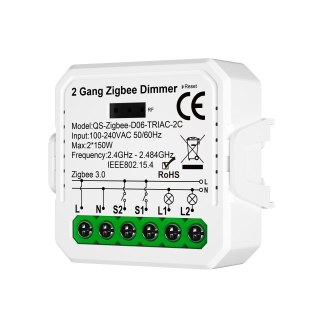 Sterownik ściemniacz do oświetlenia 2 kanałowy ZIGBEE
