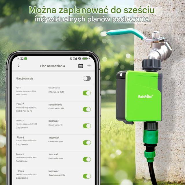 Sterownik Nawadniania 1-strefowy Bluetooth RainPoint