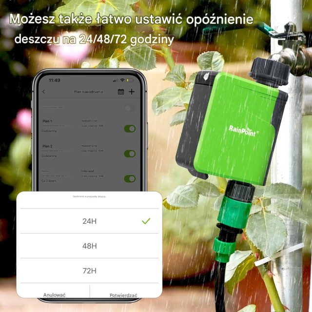 Sterownik Nawadniania 1-strefowy Bluetooth RainPoint