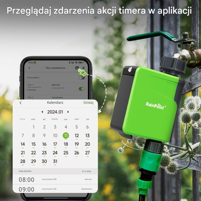 Sterownik Nawadniania 1-strefowy Bluetooth RainPoint