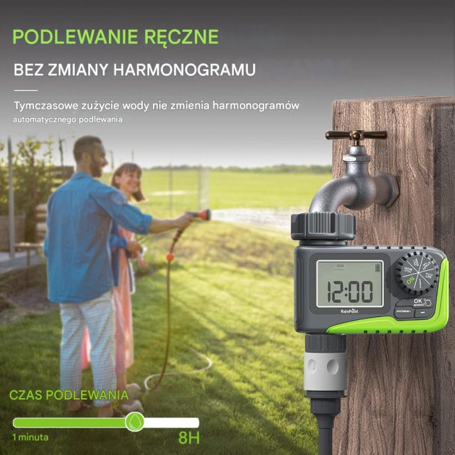 Sterownik Automatyczny do Nawadniana Ogrodu Timer RainPoint